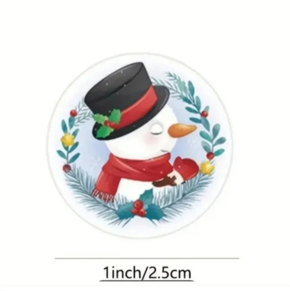 500 Pieces Roll Christmas Sealing Sticker